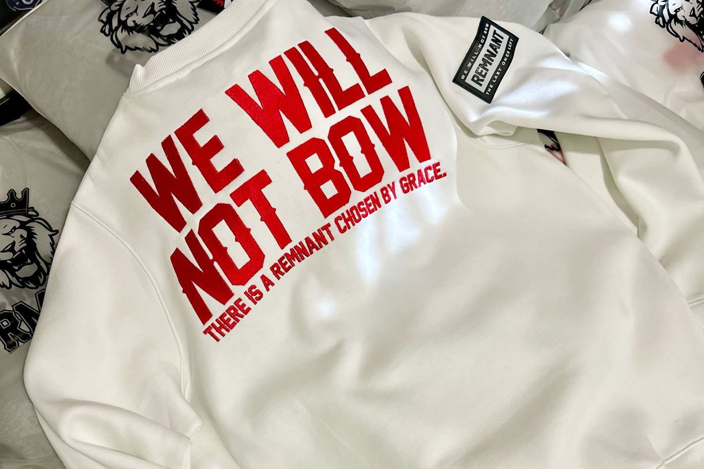 Pure White/Red Sweatshirt