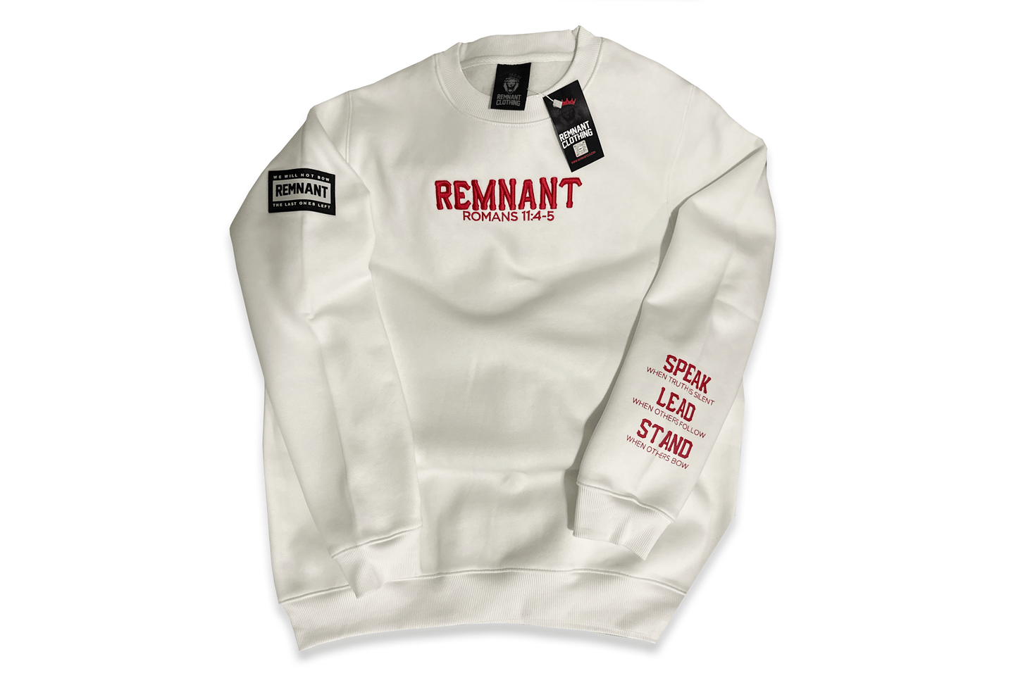 Pure White/Red Sweatshirt