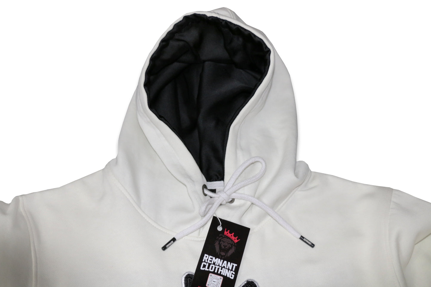 Cream White/Black Hoodie