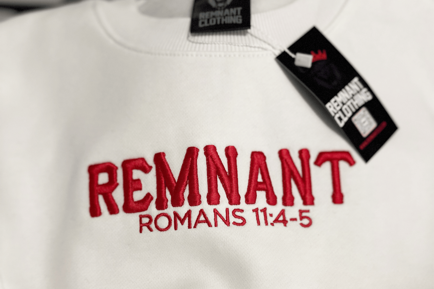 Pure White/Red Sweatshirt